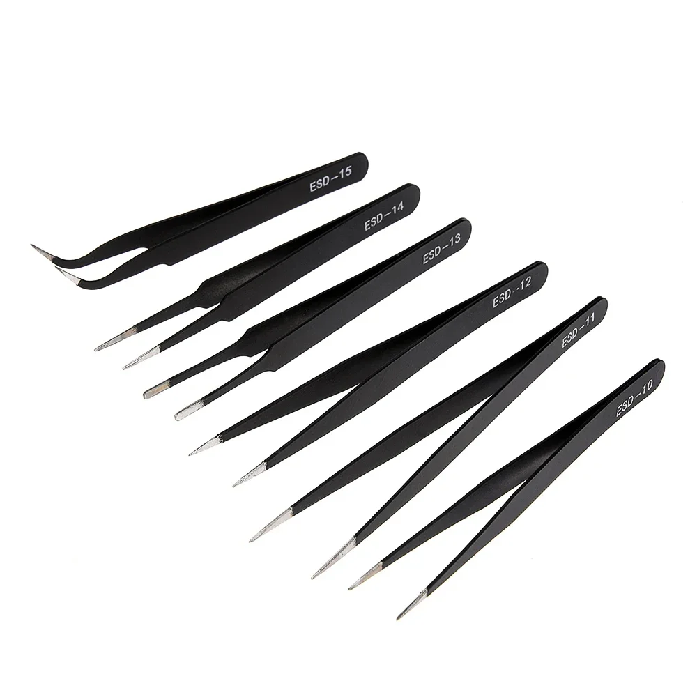 ESD 정전기 방지 정밀 트위저 세트, 스테인리스 스틸 - Electronics Repair Tools 리뷰 및 가격